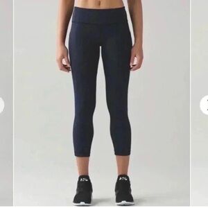 Lululemon Pace Rival Crop 22" Midnight Navy